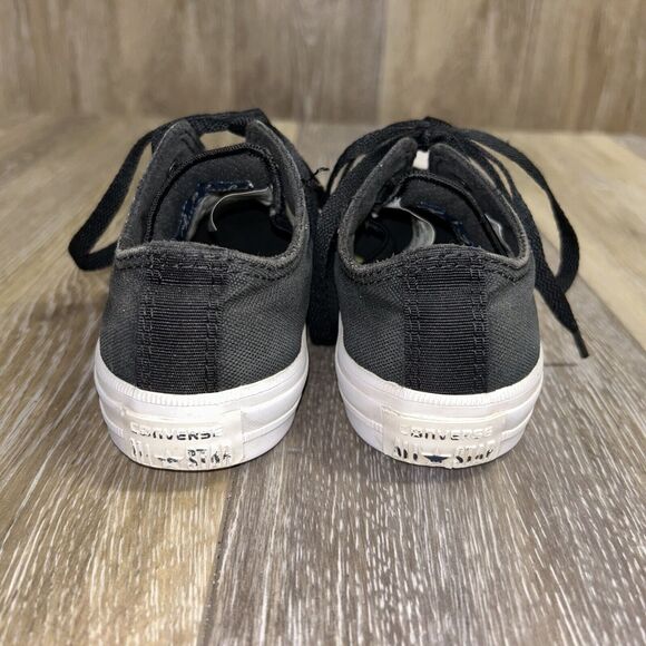 Converse Chuck Taylor II OX Low Top Youth US Size 1 Black Skate Shoes 150149C - Picture 7 of 11